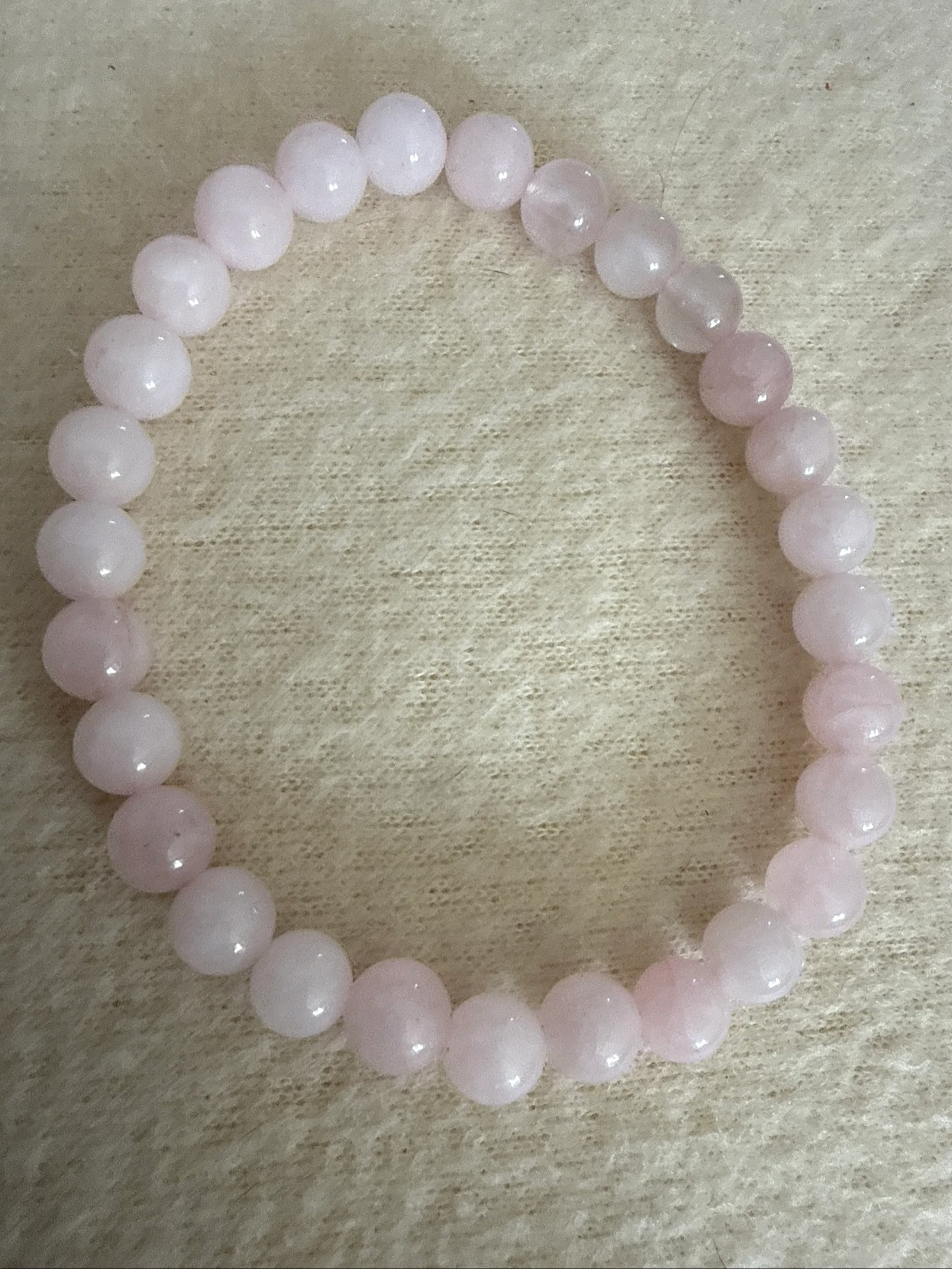 Bracelet en quartz rose 